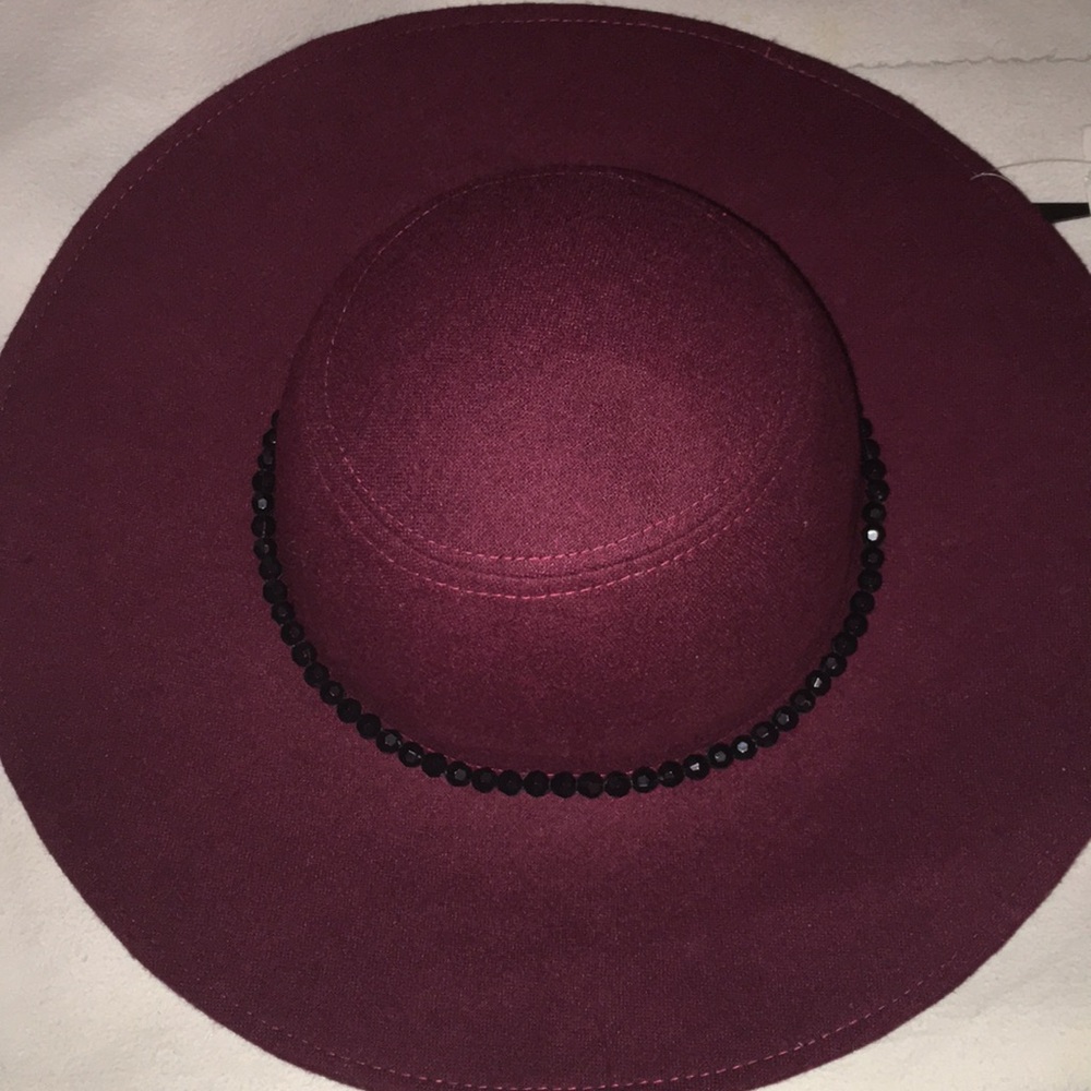 Brim Wool Floppy Hat